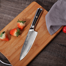 Sunnecko, faca de chef de alta qualidade, 6.5 ", faca de chef, aço de damasco, japonês, núcleo vg10, lâmina afiada, facas de cozinha, cabo g10, ferramenta de cozinha 2024 - compre barato