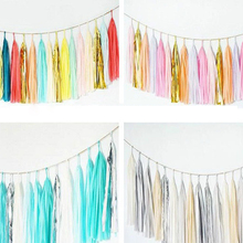 5PCS/lot 14 Inch Tissue Paper Tassel Garland For Charistmas Wedding Decoration Kids Baby Birthday Unicorn Party Supplies 2024 - buy cheap