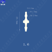 1.6mm (1/16") plastic pipe connector,hose connector,pipe fittings 2024 - buy cheap