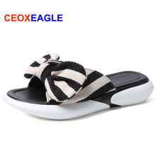 Women Bow Summer Sandals Slippers Light Outdoor Flip-flops Beach Shoes New Fashion Female Casual flower Slipper chanclas mujer 2024 - buy cheap