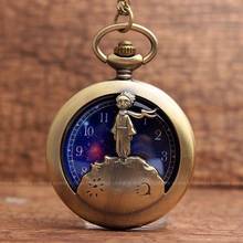 Винтажные бронзовые кварцевые карманные часы с ожерельем и цепочкой на цепочке для мужчин и женщин Подвеска подарок для детей мальчиков 2024 - купить недорого