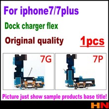 1pcs Original qulaity for iphone 7 7p plus Dock Charger Charging port Connector Flex Cable black white gray 2024 - buy cheap