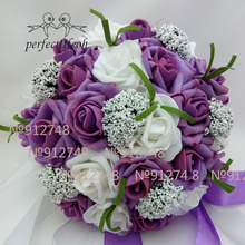 perfectlifeoh bouquet Hotsale Artificial Foam Flowers Foam Roses For Wedding Arrangement Bridal Bouquet Wedding Bouquets 2024 - buy cheap