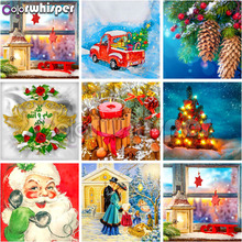 Diamond Painting Full Square/ Round Santa Claus Father Christmas Card Gift 5D Daimond Painting Picture Cross Stitch Mosaic 114XP 2024 - buy cheap
