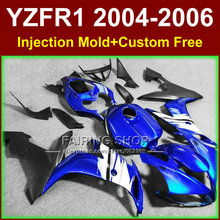 Custom paint Injection fairings kits for YAMAHA R1 2004 2005 2006 YZF R1 04 05 06 YZF1000 blue black motorcycle fairing bodywork 2024 - buy cheap