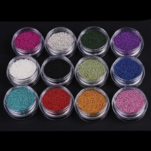 DIY Tiny Circle Bead  Mini Nail UV Gel Decoration Silver Gold 3D Nail Art Caviar Manicure tools 2024 - buy cheap