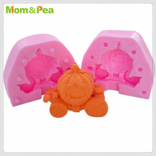 Силиконовая форма Mom & Pea MPA1840 в форме тыквы, украшение для торта, 3D форма для помадки, пищевого класса 2024 - купить недорого