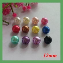 Botón de perlas de 12 colores, botones de costura de agujero lateral de 12mm, accesorios de costura para ropa, 100 Uds. 2024 - compra barato