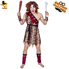 New Arrival Men's Caveman Tunic  Costume Fancy Dress in Carnival&Christmas Party Cosplay Man Caveman Costume 2024 - buy cheap