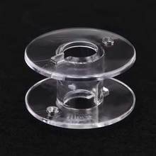 HOT 25Pcs Empty Bobbins Sewing Machine Spools Clear Plastic with Case Storage Box for Brother Janome Singer Elna   NDS66 2024 - buy cheap