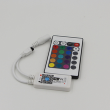 24 клавиши LED RGB контроллер DC12V wifi ИК пульт дистанционного управления для SMD 3528 5050 RGB светодиодные полосы света 2024 - купить недорого