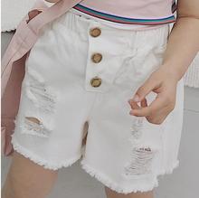 Children Denim Shorts For Baby Fashion Girls Short Pants Summer 2019 Toddler Girl Pockets Hole Jeans Kids Pant Teenager Clothes 2024 - buy cheap