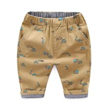 Pantalones largos de algodón con estampado de coche para niño, pantalón informal de dibujos animados, para primavera y otoño, 2-6 años 2024 - compra barato