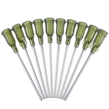 10pcs Olive Color Dispensing Needles Tip Stainless Steel Syringe Needle Tips 1.5inch 14 Gauge for Liquid Dispenser Syringe 2024 - buy cheap