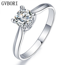 GVBORI 14K Yellow Gold 0.1CT Diamond Ring For Women Wedding/Party/Engagement  Valentines Gift 2024 - buy cheap