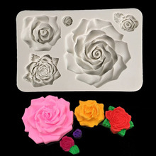 minsunbak Beautiful rose silicone mold  DIY cake fondant decoration mould  chocolate Biscuit Baking Tools  Sugar Craft Tools 2024 - buy cheap