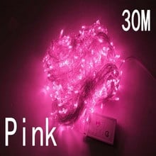 pink color 30m 240 led String Lights for Xmas Tree Holiday Wedding Party Decoration Halloween  Restaurant or Bar and Home Garden 2024 - buy cheap