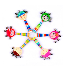 Wooden Baby Toys Rainbow Hanging Rattle BB Gripping Handheld Toys Exercise Hearing and Eyesight Tool Action Figure Cute Rattles 2024 - buy cheap