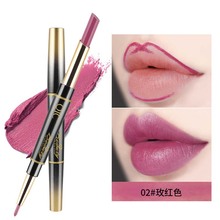 QIC dual head lipstick lipliner pencil sexy red lip tattoo 2in1 automatic lip liner waterproof moisturizing lipstick Q909 2024 - buy cheap