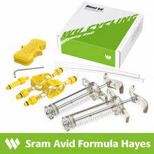 Kit de ferramentas para sangria de freio hidráulico de bicicleta wu, kit para sram avid fórmula hayes, sistema de travamento use óleo mineral pela ezmtb 2024 - compre barato