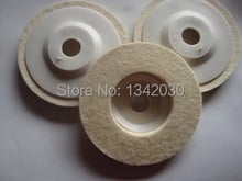 4", 100x12x16mm, Wool Felt Polishing Pad, Felt Wheel,  final polsihing for polishing glass, metal, plastic, wood 2024 - buy cheap