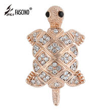 2017 New Year Gifts Cute Turtle Animal Brooches Jewelry Vintage Crystal Rhinestone Scarf Collar Pins Brooch For Women (AS860046) 2024 - buy cheap