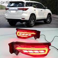 For Toyota Fortuner 2015 2016 2017 2018 2019 2020 LED Rear Bumper Light Rear Fog Lamp Brake Light Turn Signal Light Reflector 2024 - buy cheap