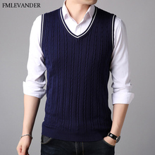 Winter Autumn Spring Business Sweaters Sleeveless Cardigans Vest  Sweater Men 2024 - buy cheap