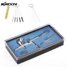 Dual Action Airbrush Set for Art Painting Tattoo Spray Model Air Brush Nail Tool 0.2mm 9cc + Air Brush Cleaning Repair Tool Kit 2024 - buy cheap