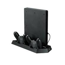 Game Console Stand For PS4 Slim Console Vertical Game Console Stand Dock With Dual Charging Station For Playstation 4 2024 - buy cheap