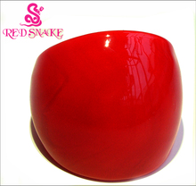 RED SNAKE Fashion Ring Handmade Pure Red Murano Glass Rings 2024 - buy cheap