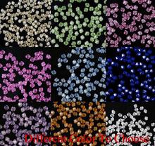 4mm 1000Pcs/lot new arrival strand Bicone Faceted Glass Crystal Beads  Colored Mixed white black bracelet necklace Making Spacer 2024 - buy cheap