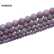 Free Shipping Faceted Natural Stone Pink Rhodonite Loose Beads For Jewelry Making DIY Bracelet Material 4/6/8/10 MM Strand 15'' 2024 - buy cheap