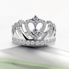 Женское Обручальное кольцо с кристаллом, элегантное белое циркониевое кольцо с кубическим цирконием класса ААА, лидер продаж 2024 - купить недорого