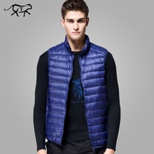 2018 New Arrival Brand Duck Down Vest Men Sleeveless Winter Jacket Male Ultralight White Slim Vest Mens Windproof Warm Waistcoat 2024 - buy cheap