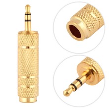 3.5mm Male to 6.5mm 1/4" Female Jack Plug Stereo Headphone Microphone Audio Adapter Converter AV Gold Plated Wholesale 2024 - buy cheap