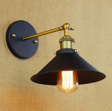Luminária de parede decorativa retrô estilo loft, luminária de parede industrial vintage para iluminação de casa