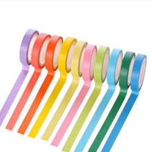 10 Pcs Rainbow Roll Diy Washi Sticky Paper Tape Masking Tape Self Adhesive Tape Scrapbooking Decorative Scrapbook Tape Gift 2024 - buy cheap