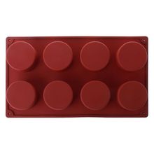 8 Cavity Muffin Cups Silicone Mold Cupcake Chocolate Cookie Baking Pan Tray Kitchen Cake Mould Microwave Safe 2024 - buy cheap