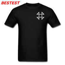 4444 Logo T Shirt for Men Team Tshirt 100% Cotton Summer/Fall T-Shirt Casual Tops Tees Short Sleeve Coupons Round Collar Shirts 2024 - buy cheap