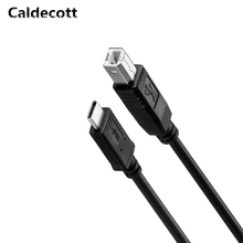 Caldecott Wholesale USB-C USB 3.1 Type C Male Connector to USB 2.0 B Type Male Data Cable for Cell Phone&Printer&Hard Disk 2024 - buy cheap