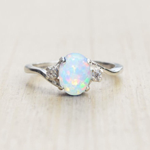 Fashion Exquisite Opal Alloy Charm Ring Women Bride Wedding Engagement Jewelry 2024 - buy cheap