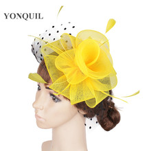Nice Fascinator Hair Accessories Cocktail Hats Party Hats Wedding Headpieces Free shipping 17 Color Available 12Pcs/Lot MYQ039 2024 - buy cheap