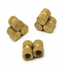 20PCS M6*16*8 mm Blind hole Knurl nut type B copper insert Copper nut embedded injection nut 2024 - buy cheap