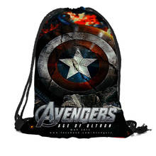 Marvel Printing Drawstring Backpack Travel Beach School Bags Large Capacity Customize your images 2024 - buy cheap