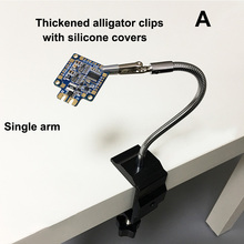 Herramienta de soldadura de tres manos, accesorio Universal de Metal para reparación de placa de circuito electrónico con 2 brazos 2024 - compra barato