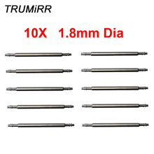 10PCS Stainless Steel Spring Bar 1.8mm Diameter Double Flange Pin for Wrist Watch Band Strap Bracelet 16mm 18mm 20mm 22mm 24mm 2024 - buy cheap