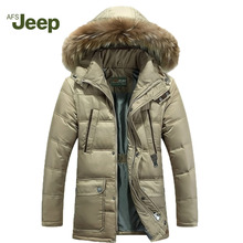 2016 AFS JEEP Arrival Casual Winter Men Down Jacket  Winter Thermal Light Hot Sale Fashion Down Parka Man Overcoat   190 2024 - buy cheap