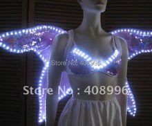 LED luminous bra and wing for performance/light-up costumes/ luminous costume 2024 - buy cheap