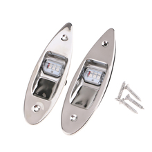 Luz de navegación lateral para barco, luces marinas rojas y verdes, luces LED de navegación lateral, lámpara lateral de montaje empotrado, SS.304 2024 - compra barato